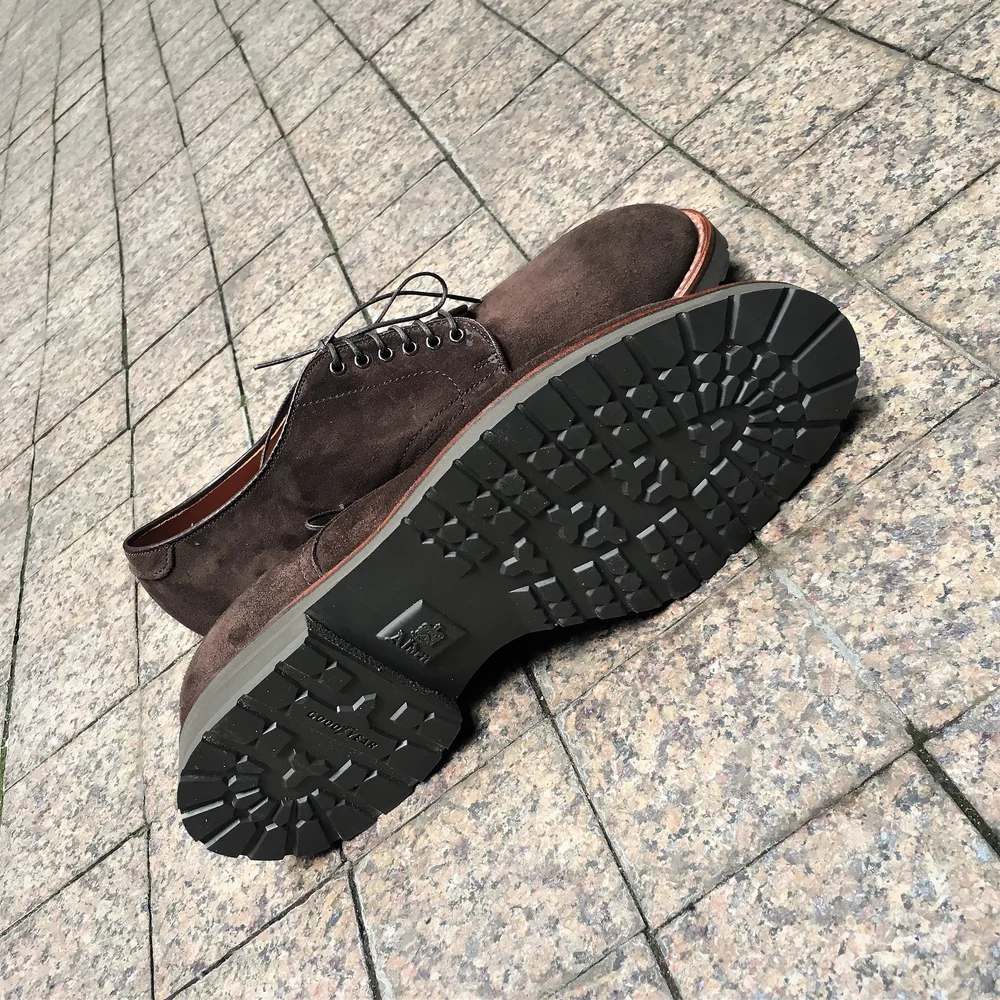 D9405 Brown Chocolate Suede — mouldedshoe